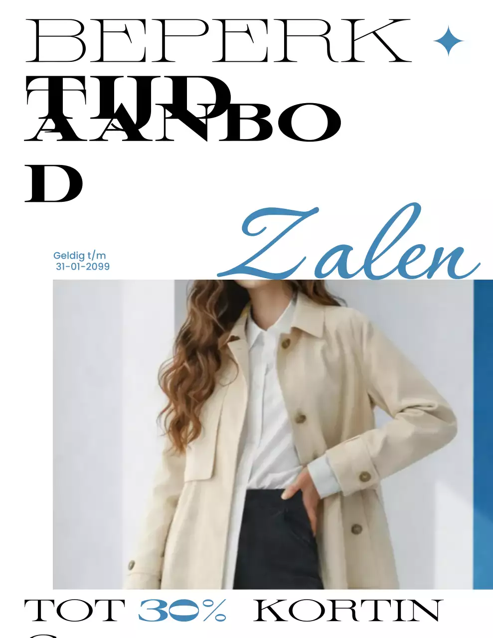 beige moderne mode promotie