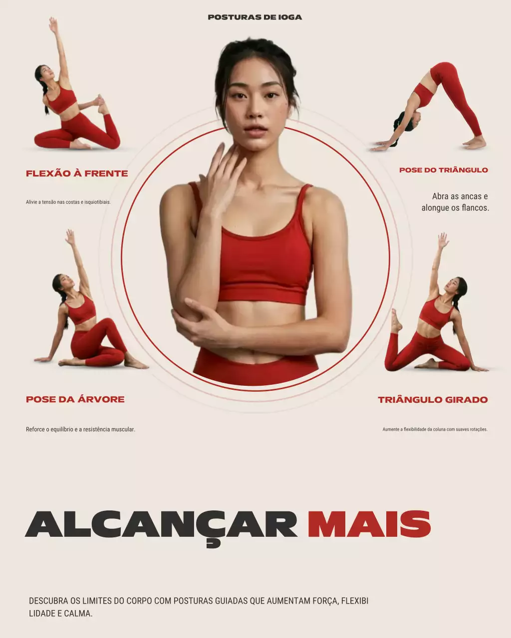 Guia de Yoga Moderna Vermelho