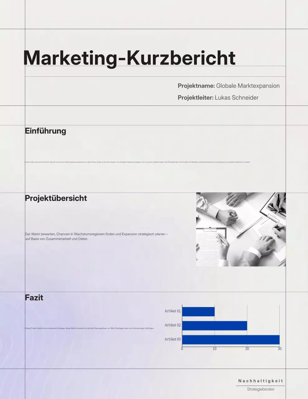 Purple Professional Businessplan-Dokument