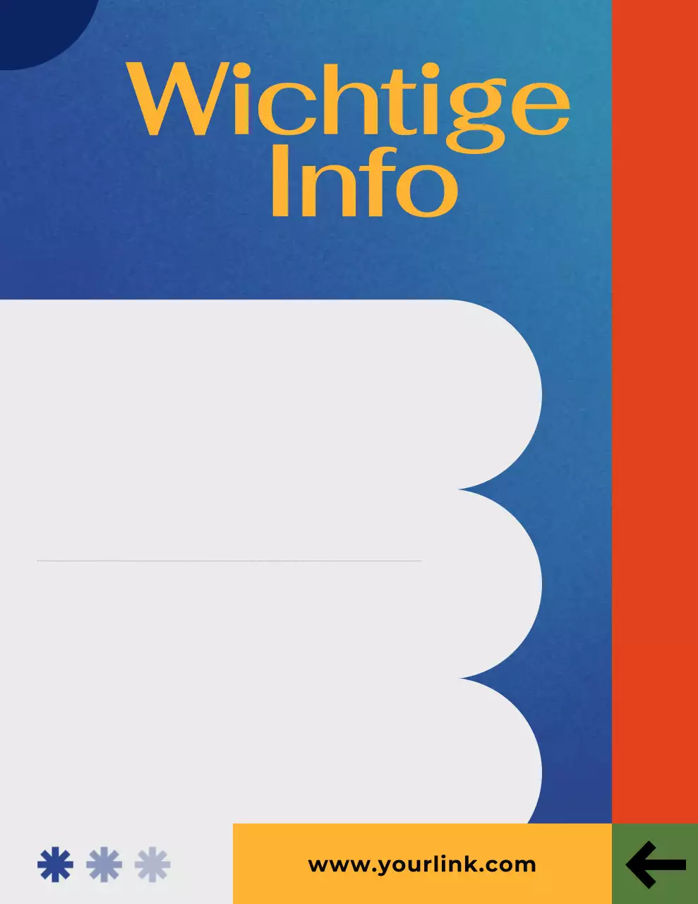 Blue Modern Ankündigung