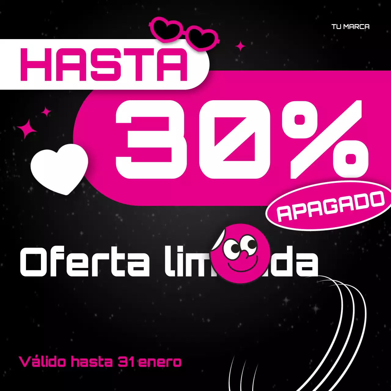 Promoción de venta moderna rosa