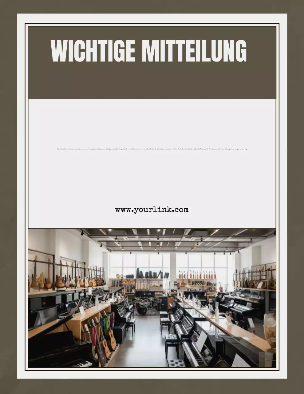 Grey Modern Ankündigungshinweis