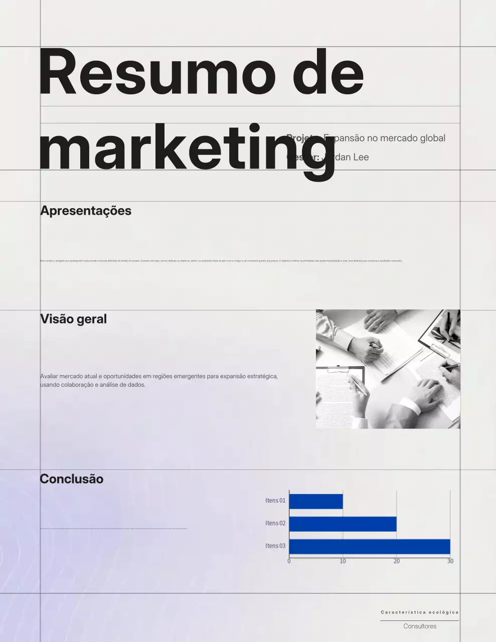 Documento de Plano de Negócios Profissional Roxo