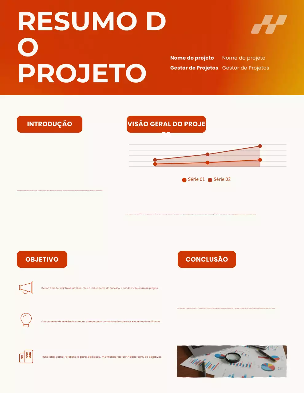 Carta de Documentação do Projeto Orange Modern