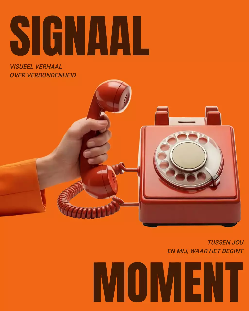 Orange Retro Music-advertentie Instagram-bericht