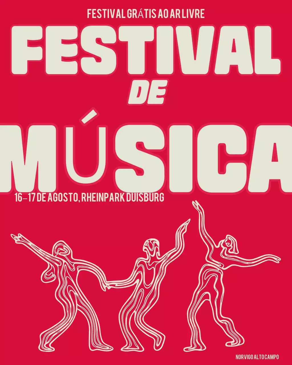 Anúncio do Festival Red Bold no Instagram