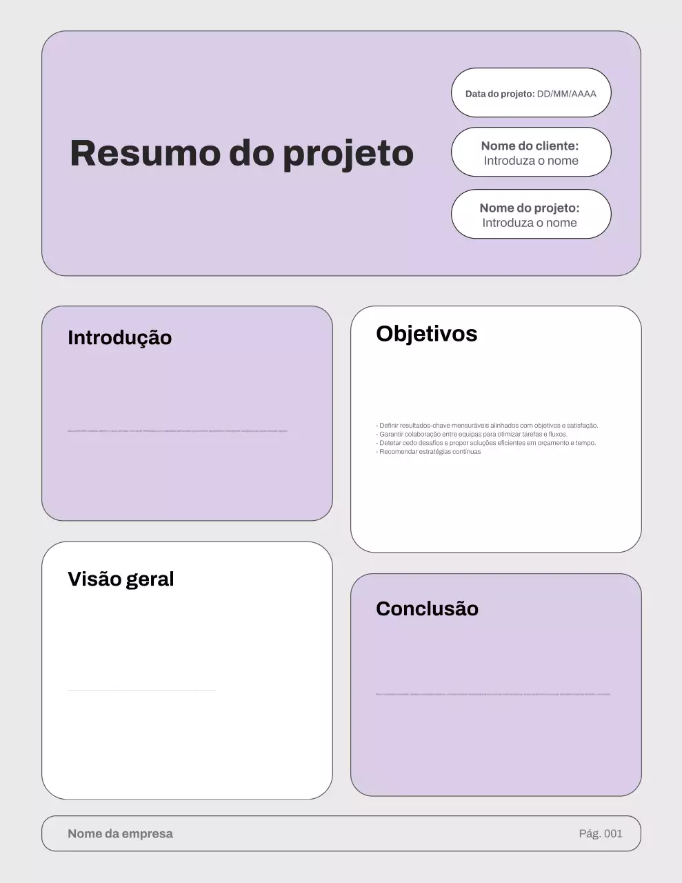 Diretrizes do Projeto Purple Modern
