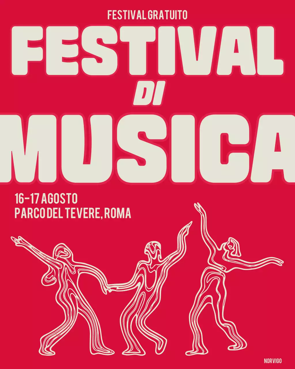 Post di Instagram per l'annuncio del Red Bold Festival