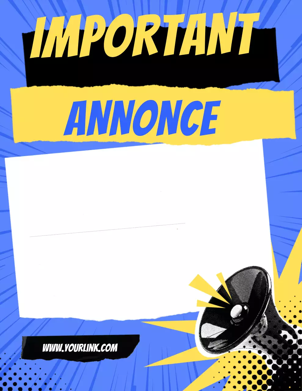 Annonce de politique relative aux bandes dessinées bleues