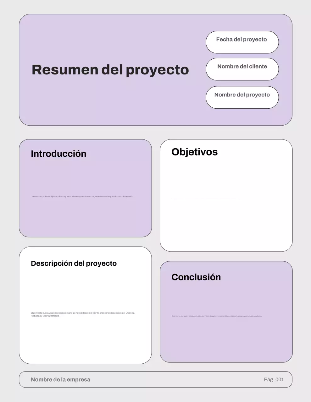 Guía del proyecto moderno morado
