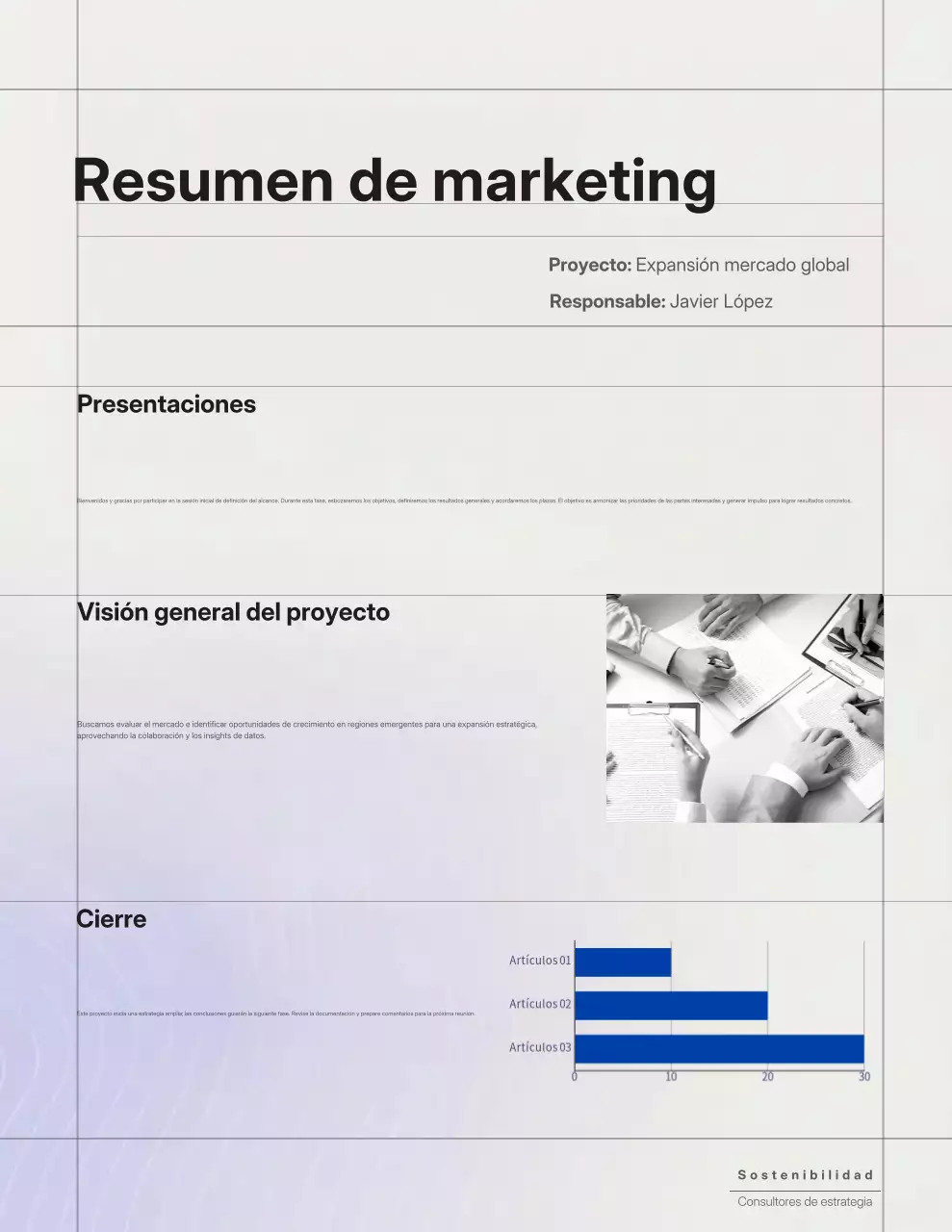 Documento de plan de negocios profesional morado