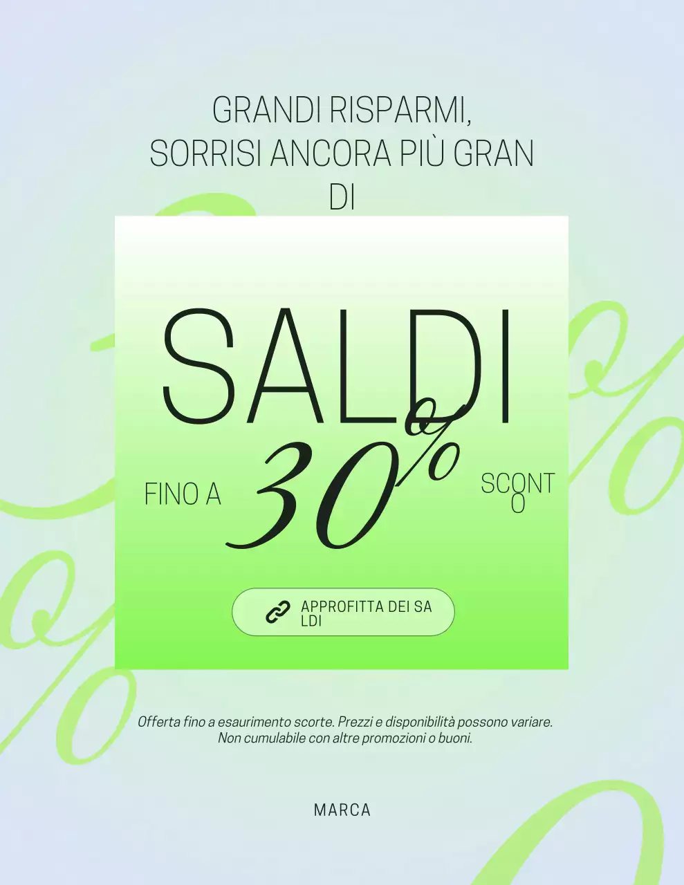 Manifesto promozionale moderno ed ecologico