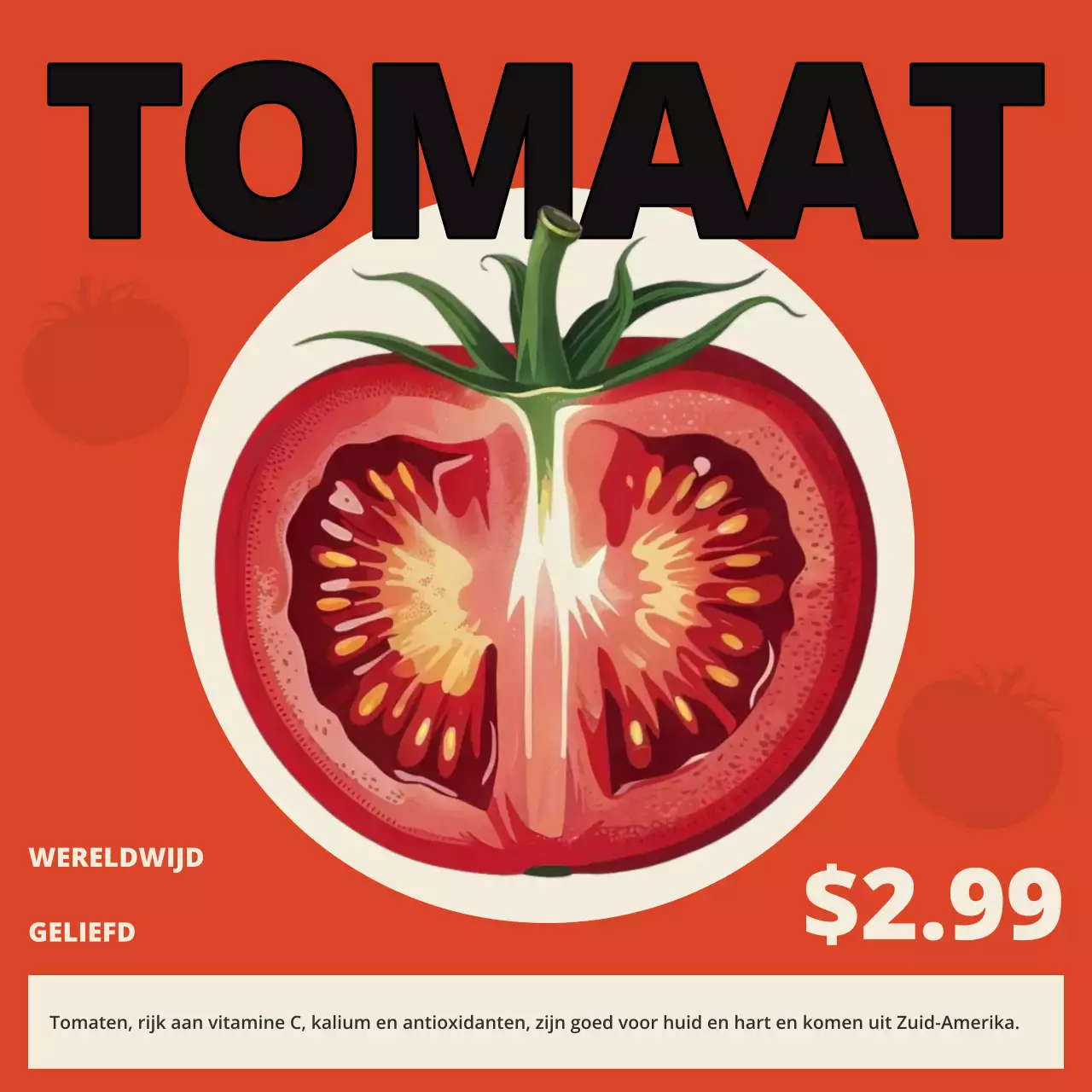 oranje retro groentepromotie