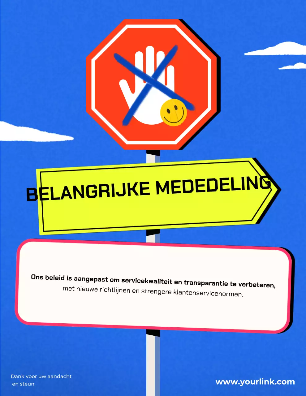 Aankondiging van het Blue Retro-beleid