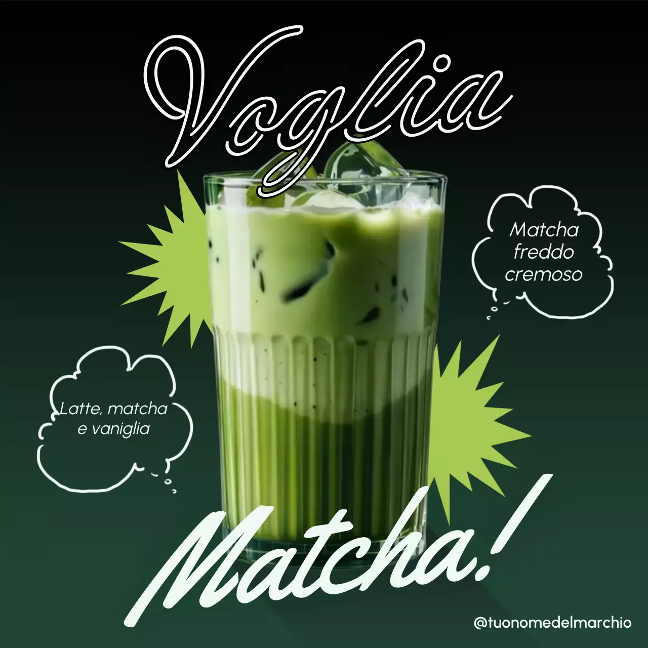 promozione matcha verde alla moda