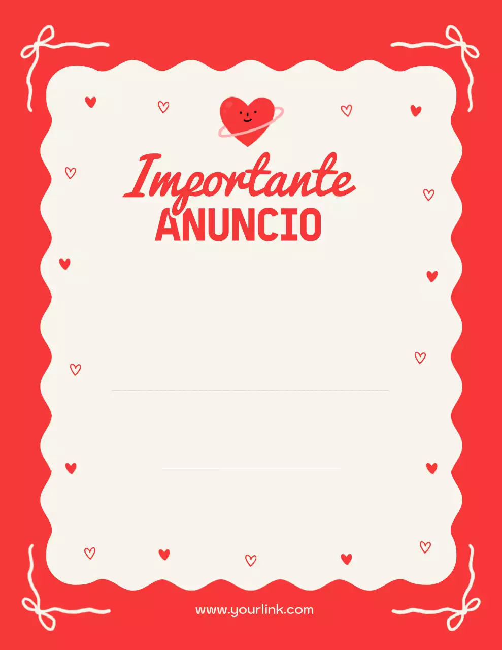 Aviso de anuncio de Red Modern