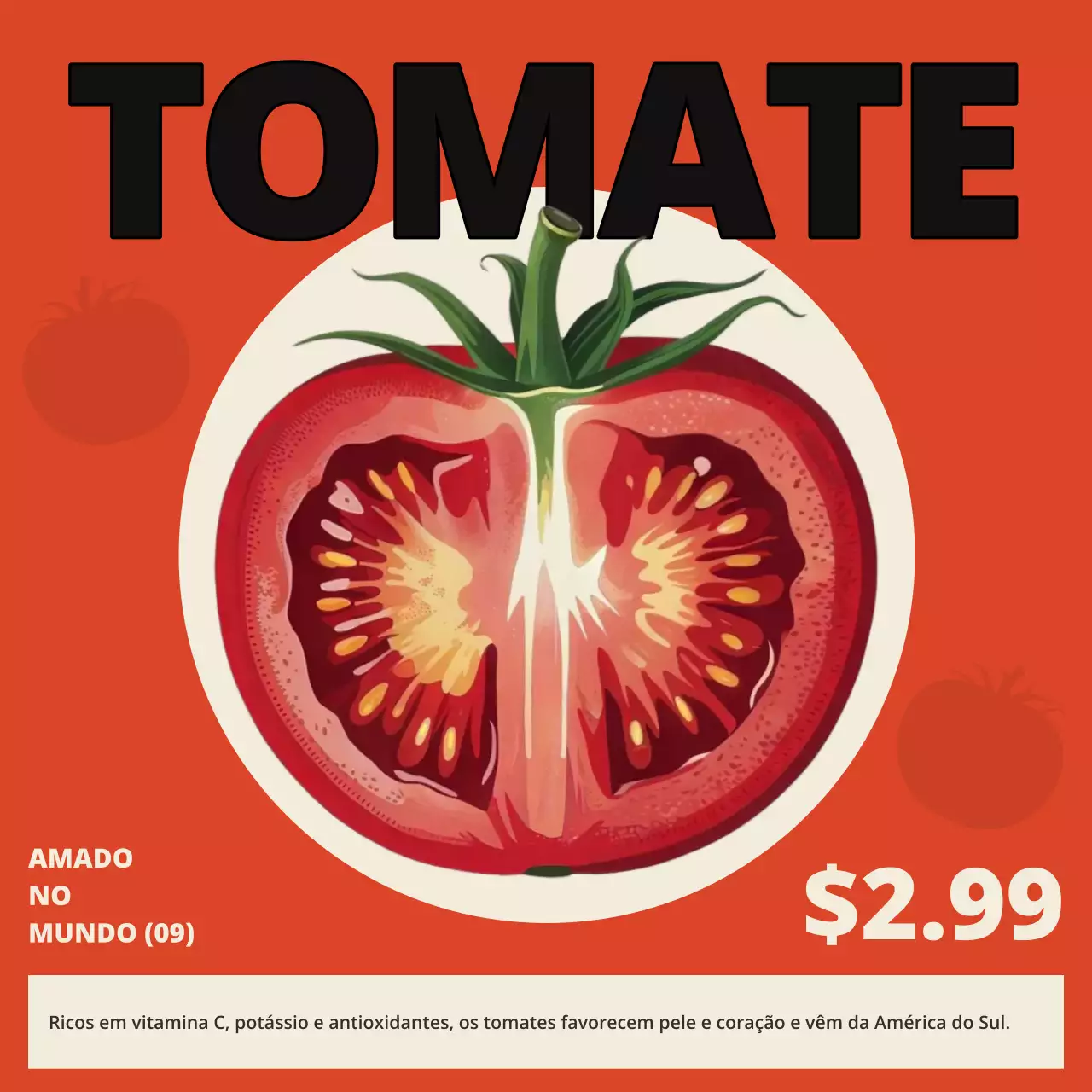 promoção de vegetais retrô laranja
