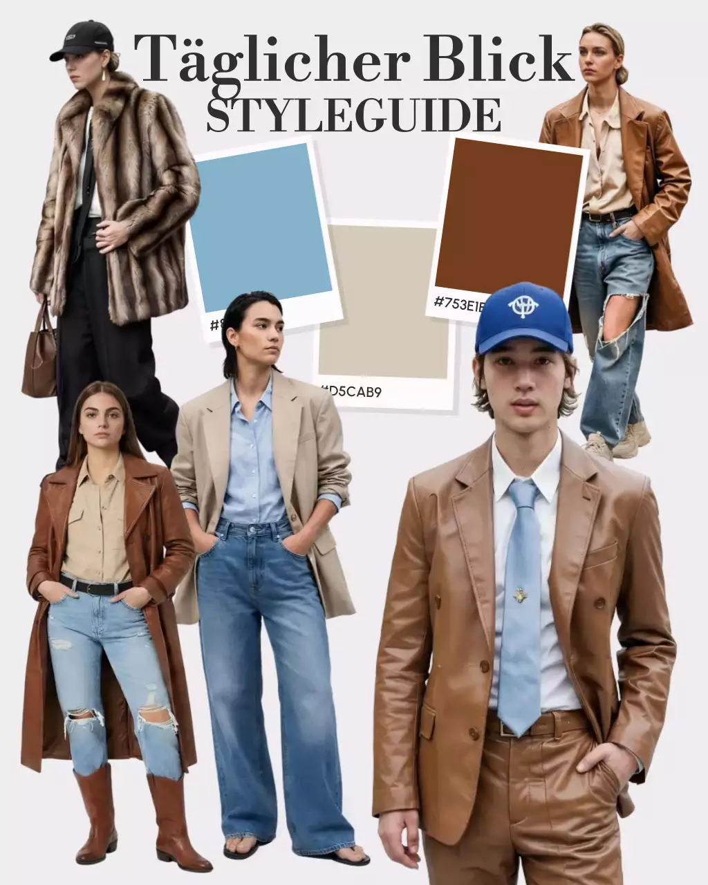 Brauner Trend-Modeführer