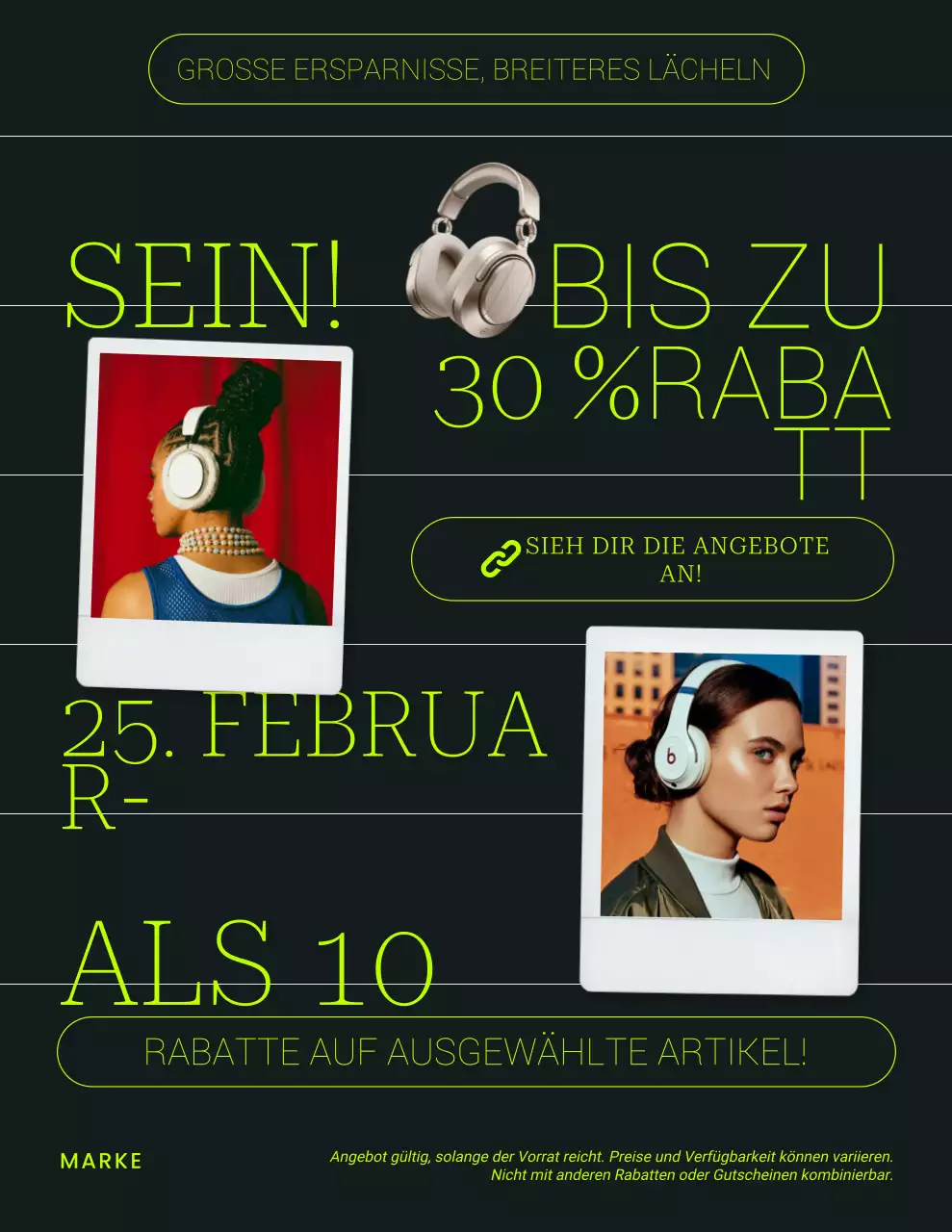 Modernes Neon-Verkaufsplakat