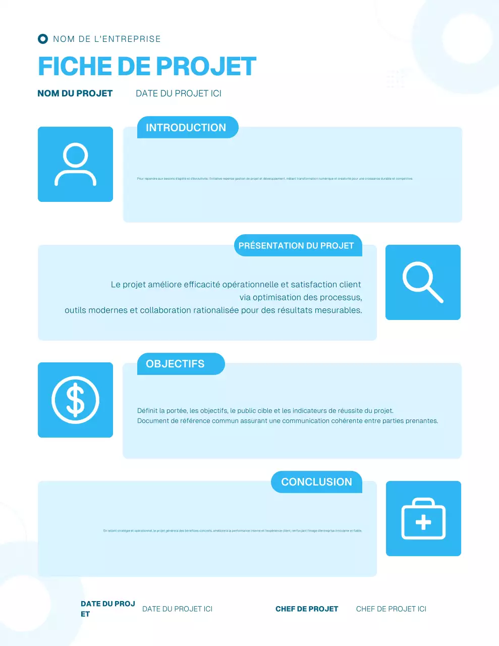 Affiche de rapport de projet géométrique moderne et épurée