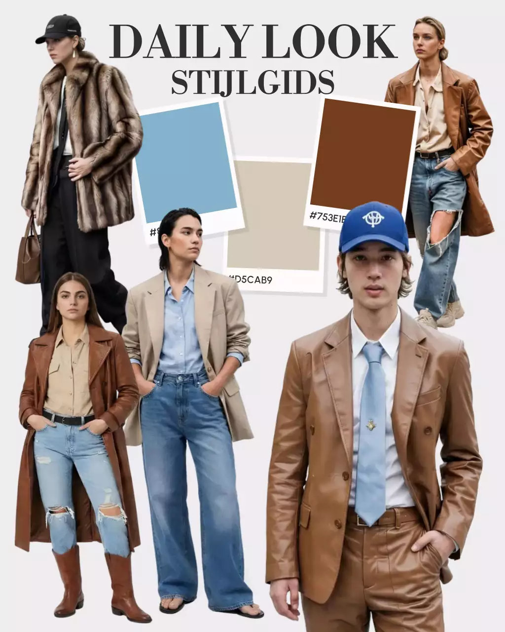 Bruine trendy modegids