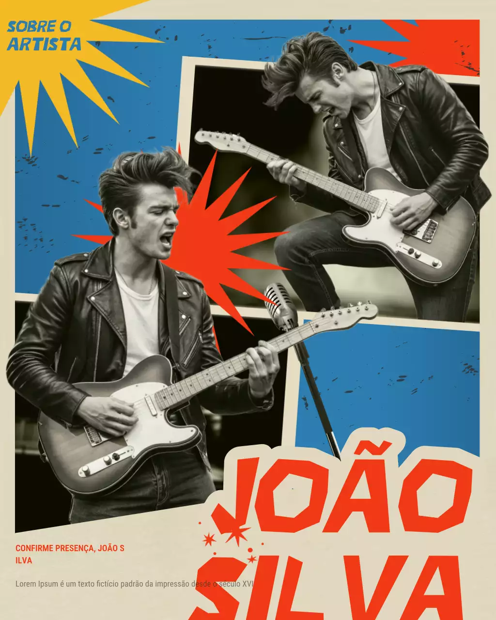 Orange Retro Music RSVP