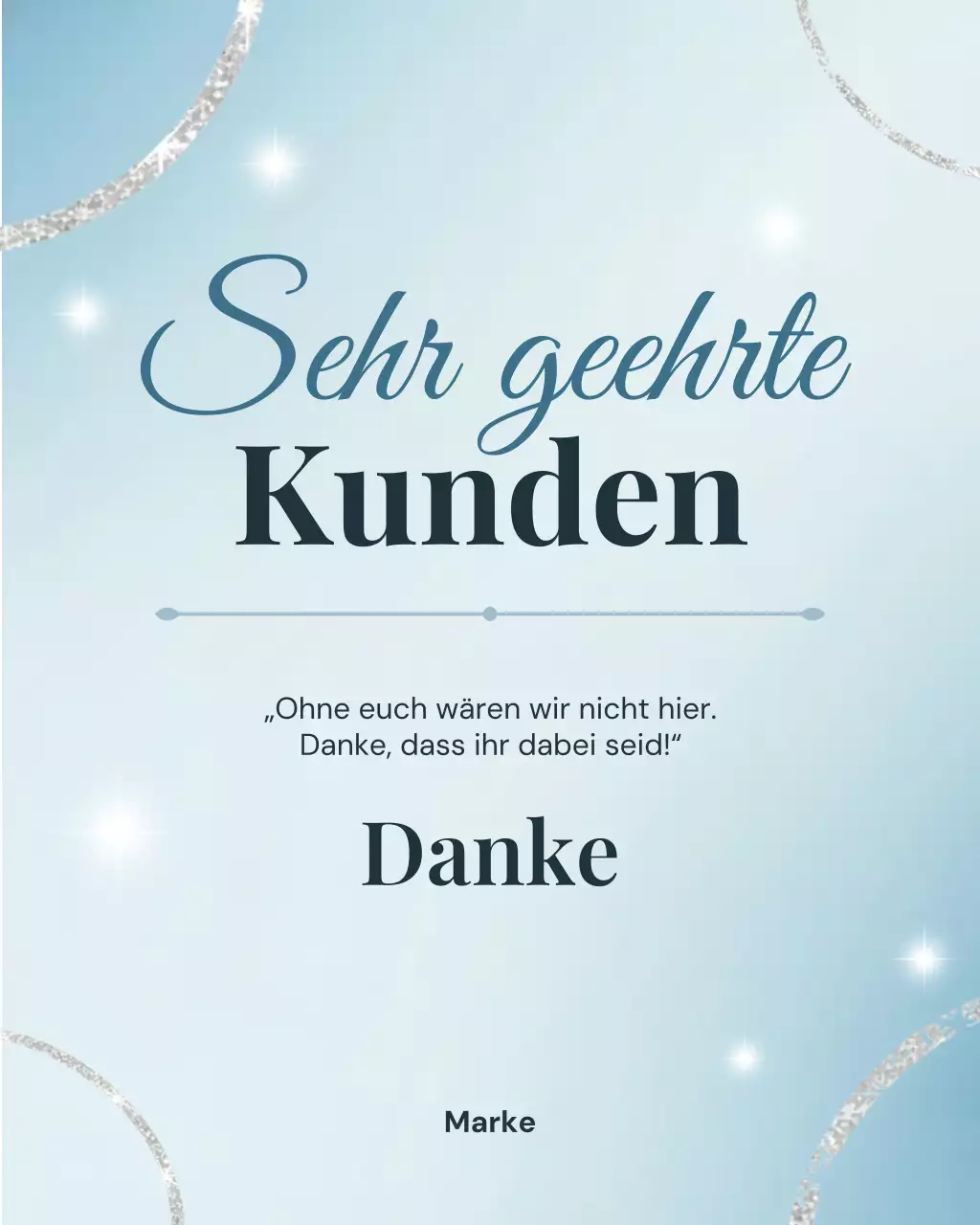 Blue Elegant – Dankeschön an unsere Kunden auf Instagram