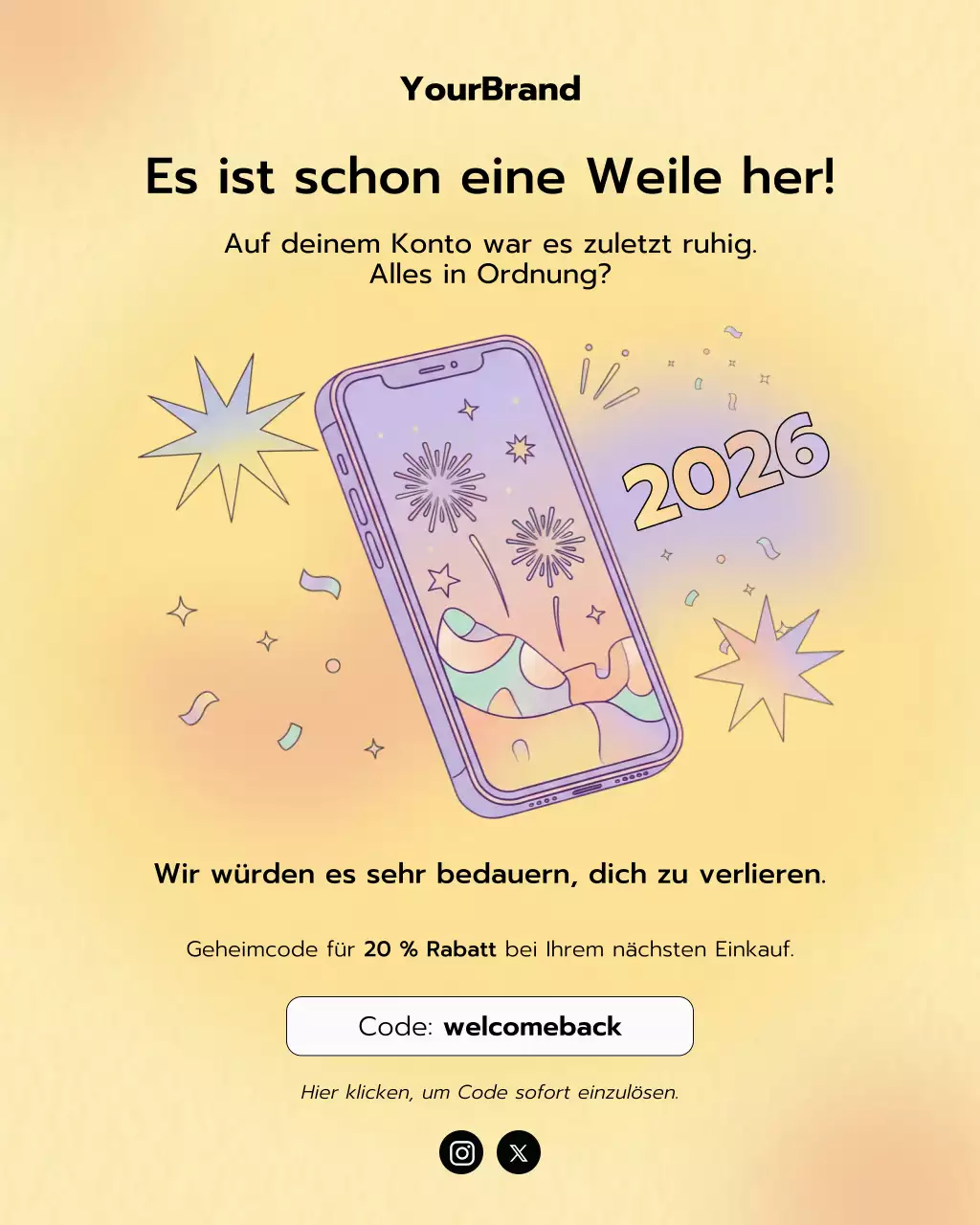 Beige Modern Re-Engagement Promotion