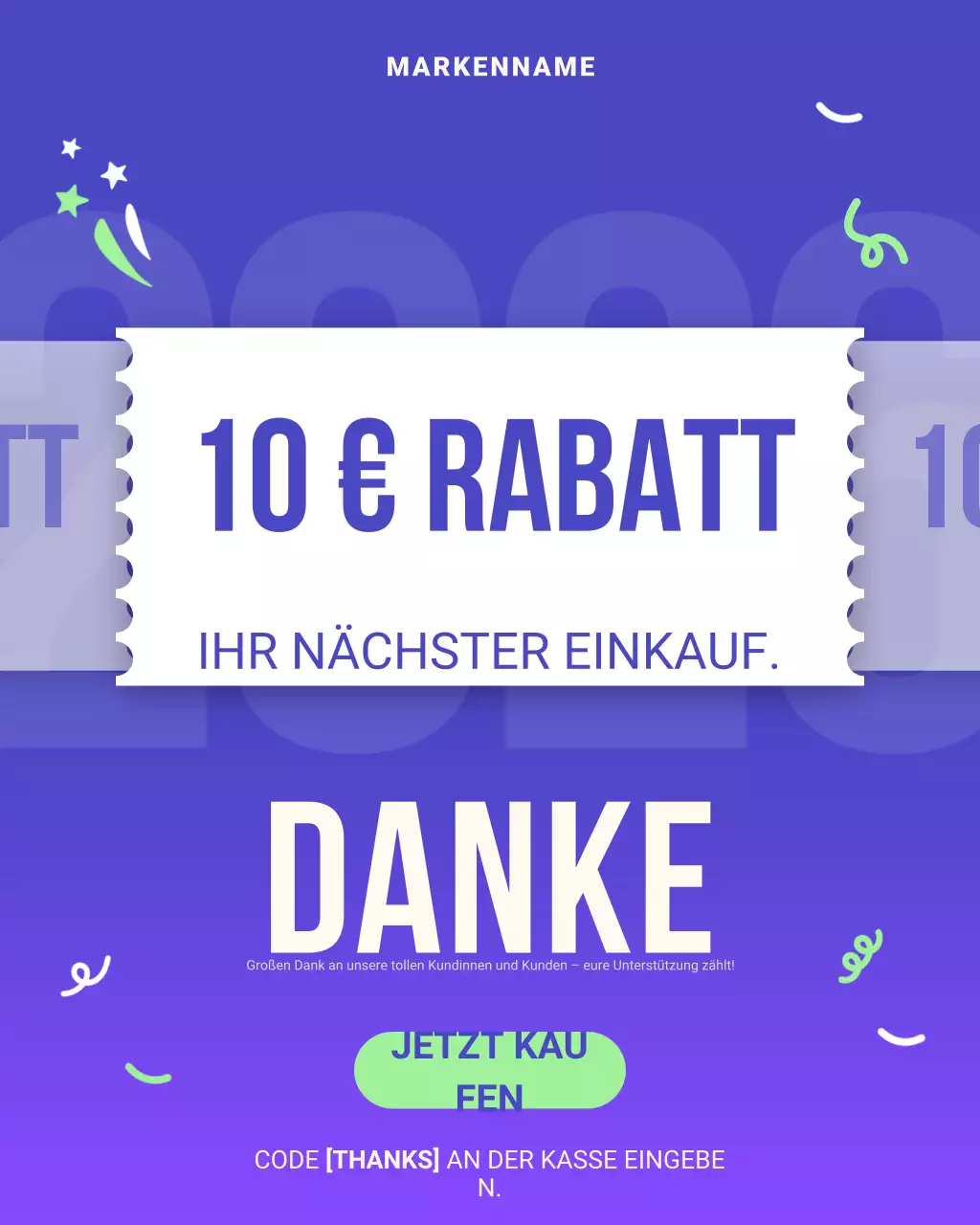 Teal Modern Rabattaktion auf Instagram