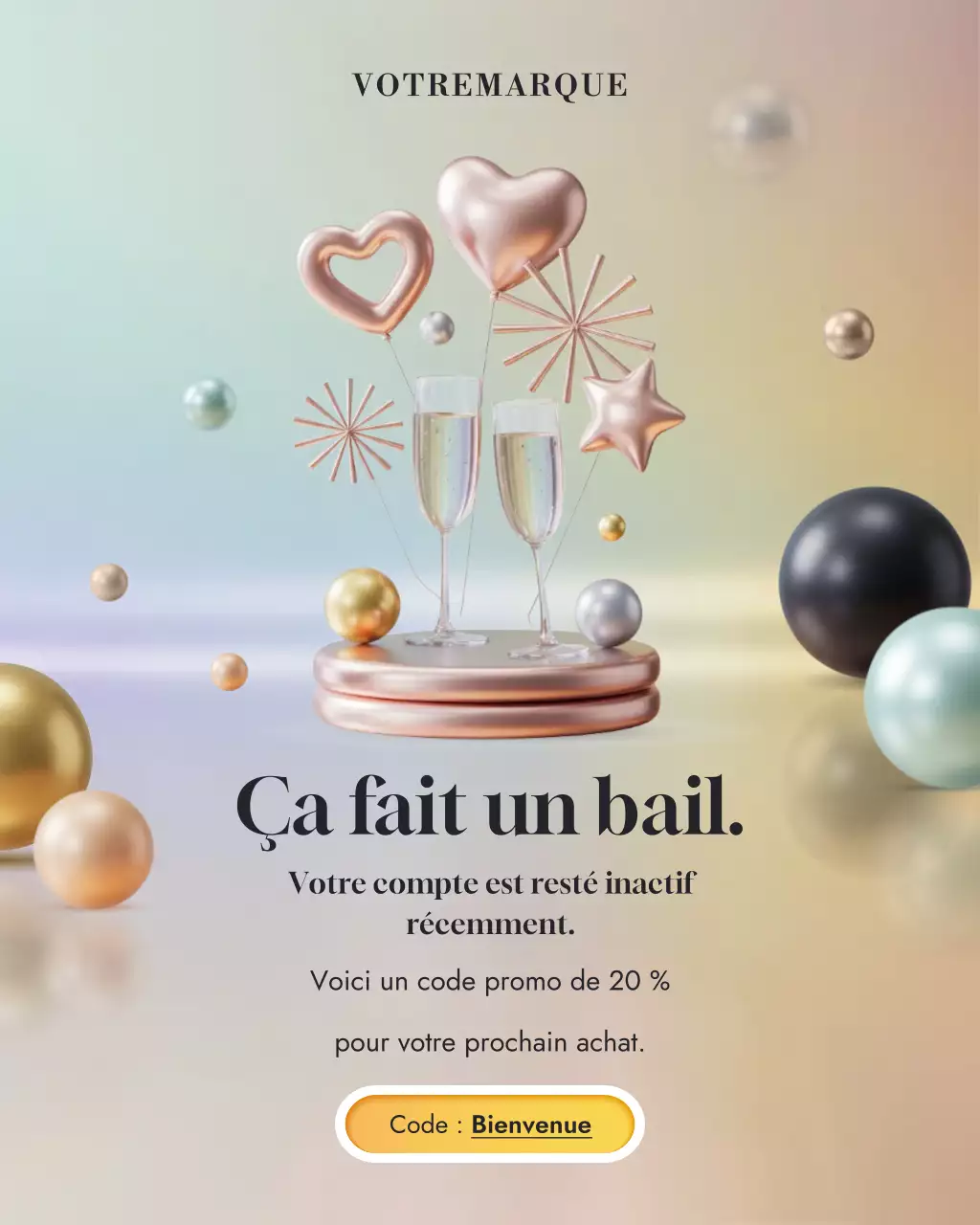 Promotion de fiançailles Rainbow Elegant