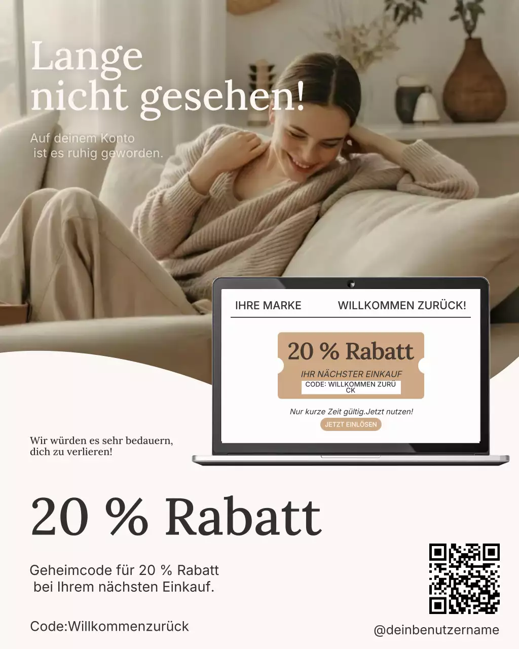 Beige Modern Shopping Promotion