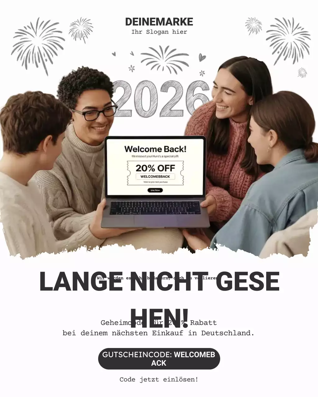 White Modern Rabattaktion