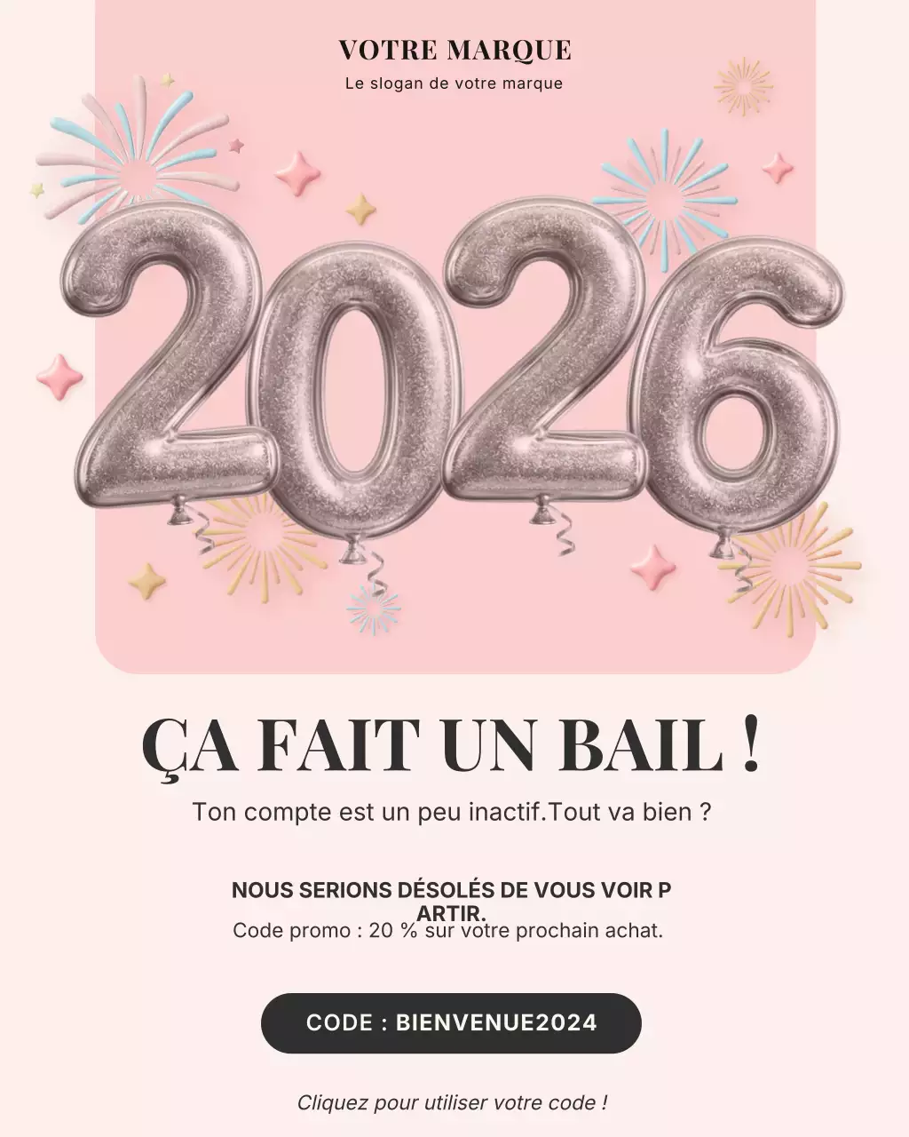 Promotion client moderne rose