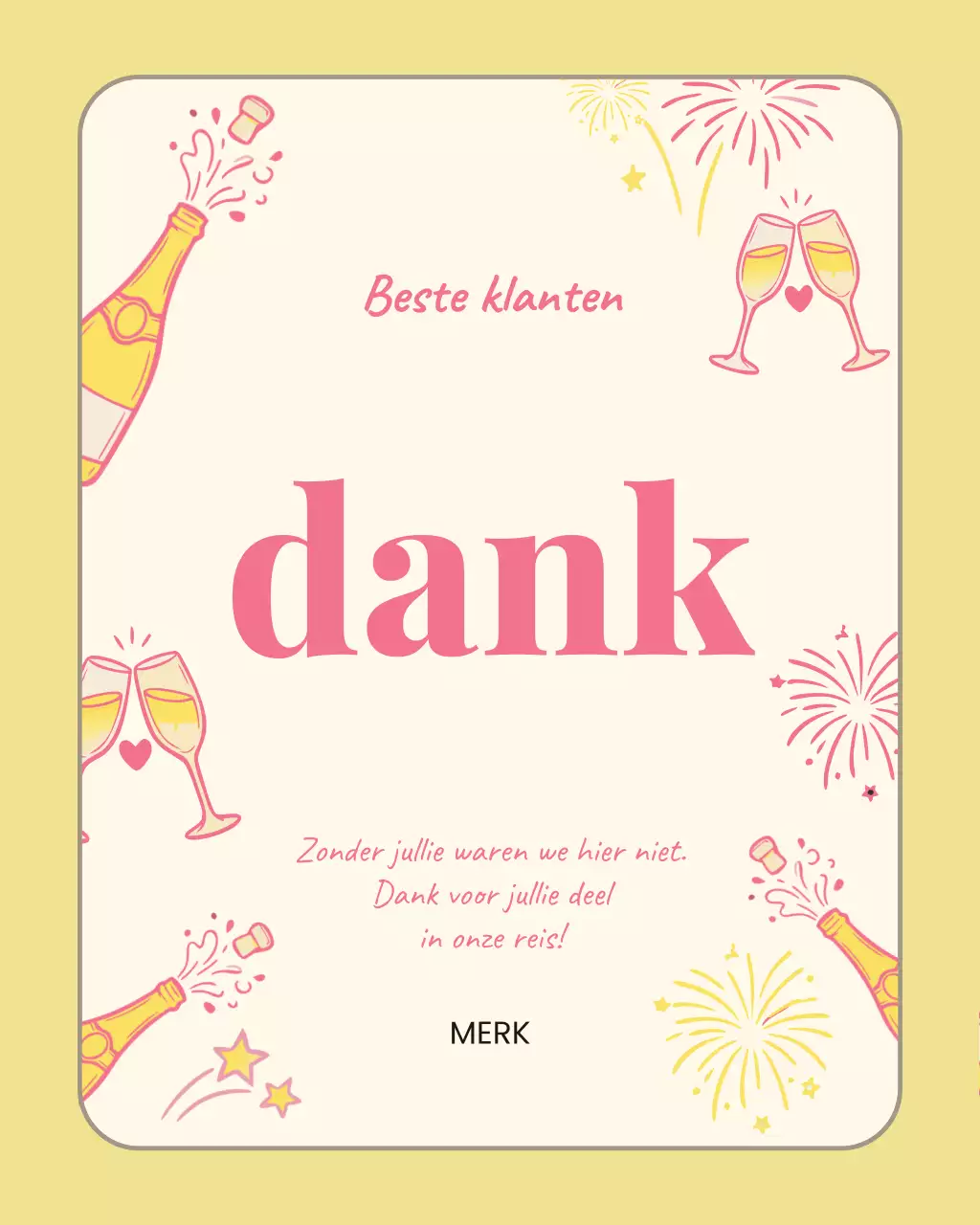 Beige elegante bedankkaart Instagram-post