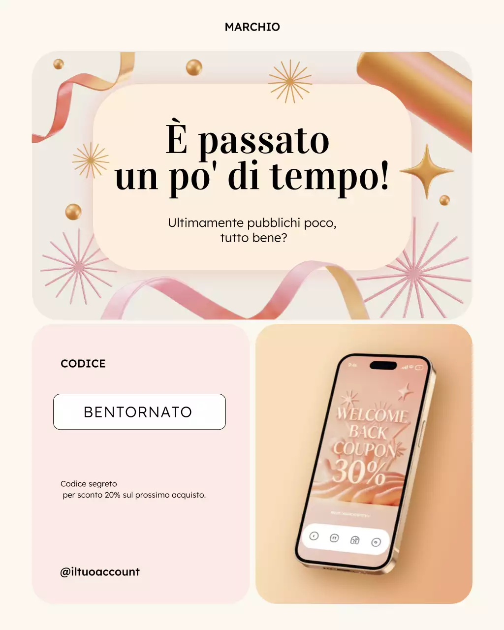 Promozione sconto moderno beige