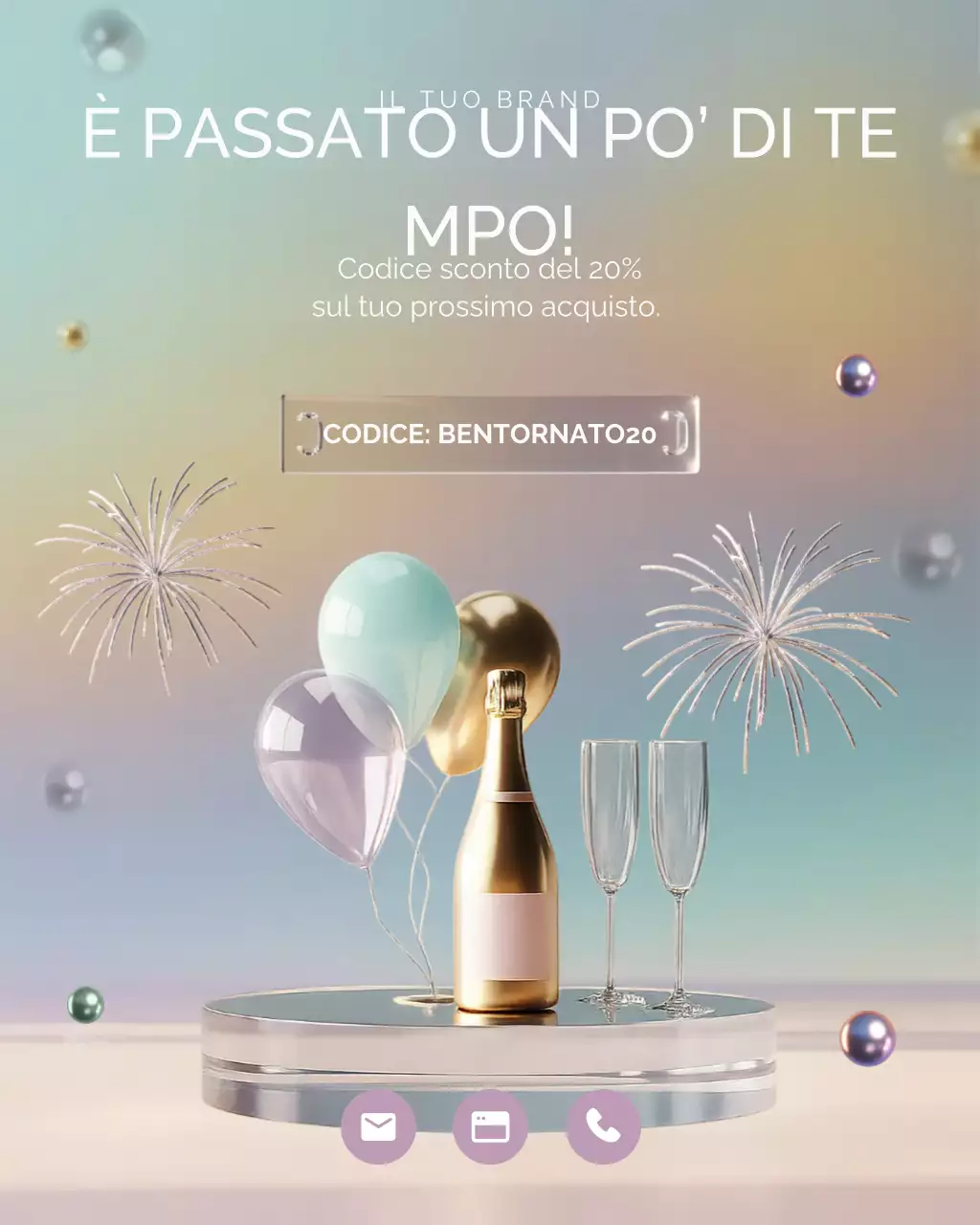 Promozione Celebrazione Elegante Pastello