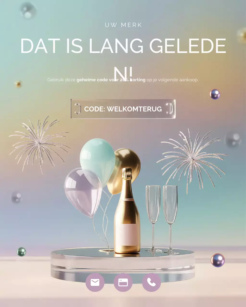 Pastel Elegant Feestactie