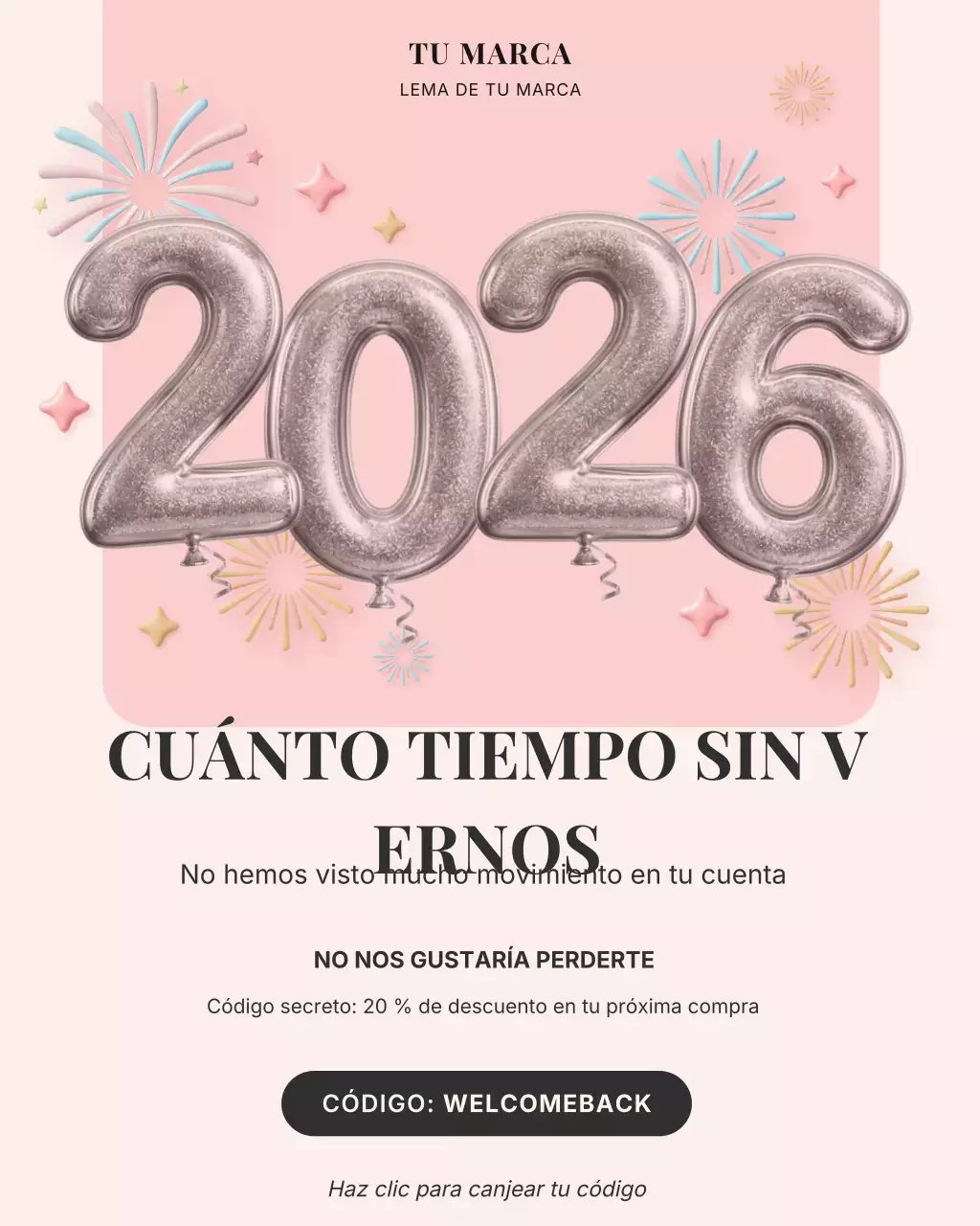 Promoción para clientes de Pink Modern