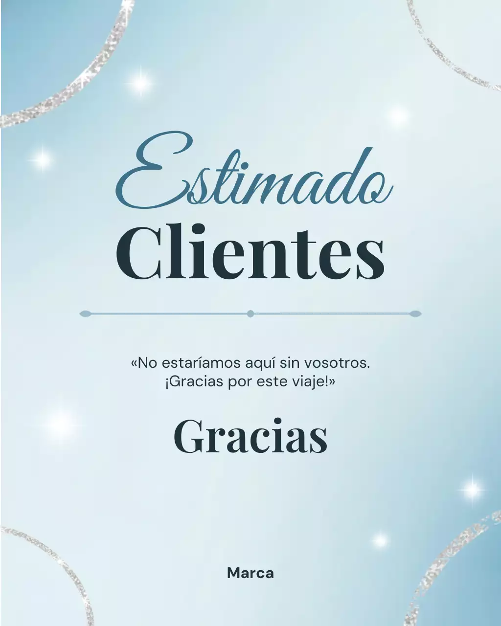 Publicación de Instagram de agradecimiento al cliente de Blue Elegant
