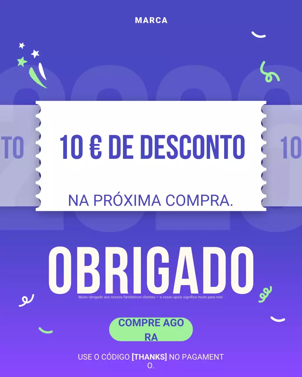 Postagem no Instagram sobre promoção de desconto da Teal Modern