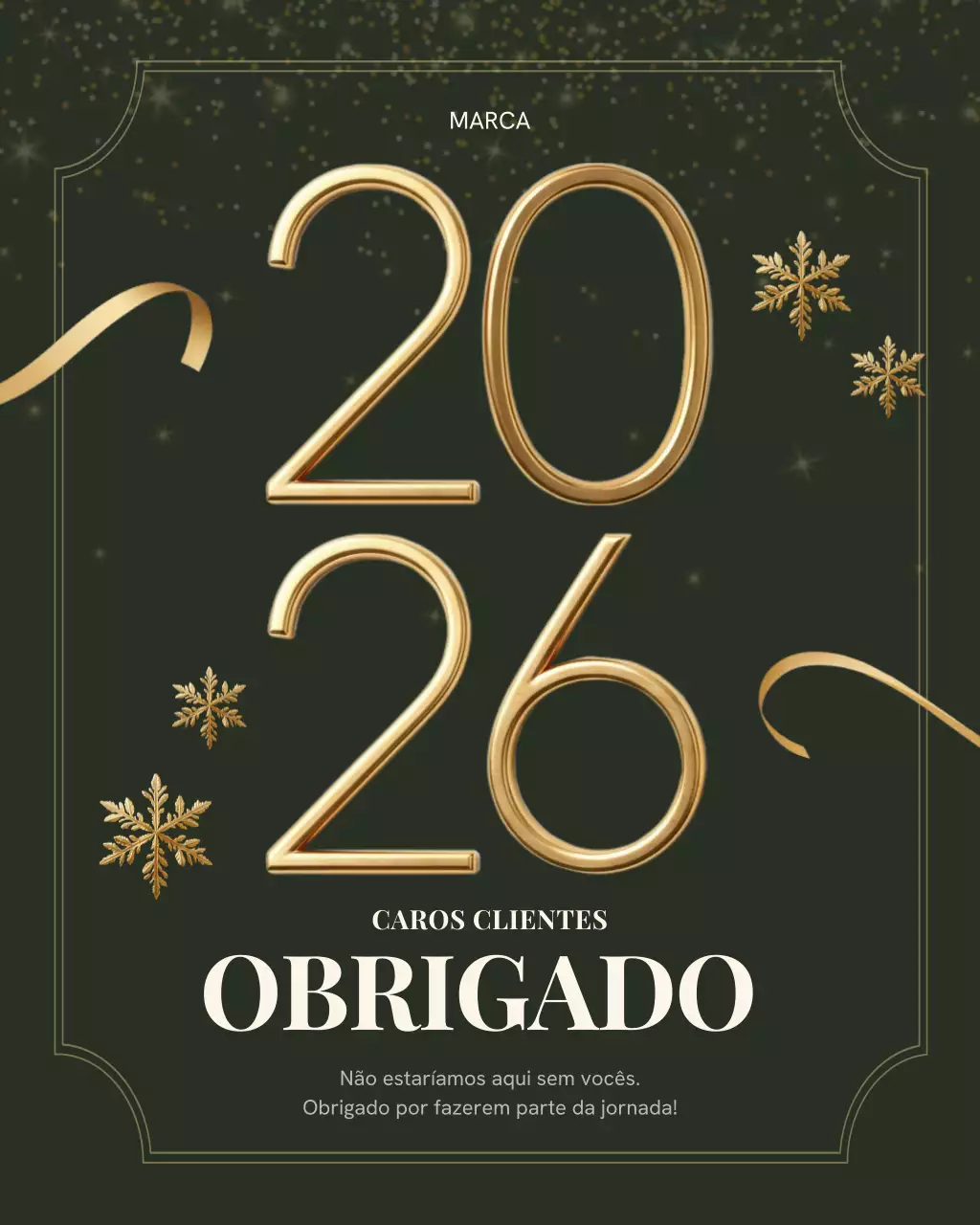 Postagem elegante e preta de agradecimento no Instagram