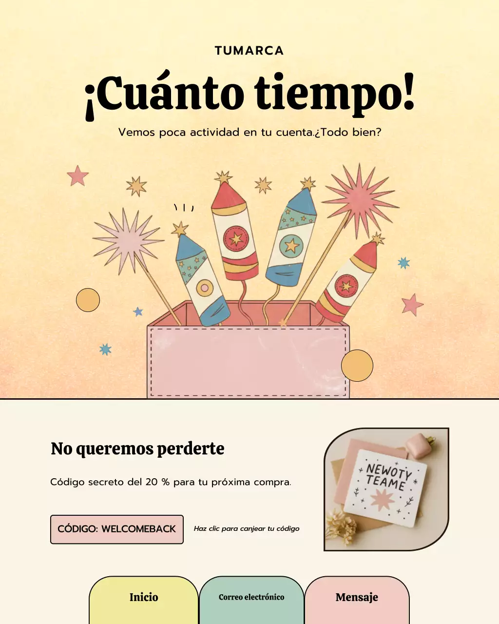 Promoción para clientes de Yellow Retro