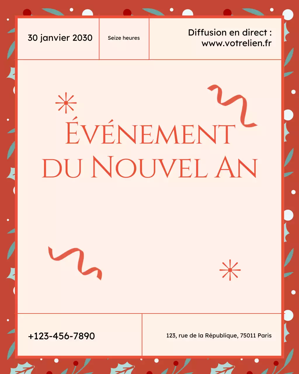 Événement d'entreprise moderne Coral Instagram Vertical