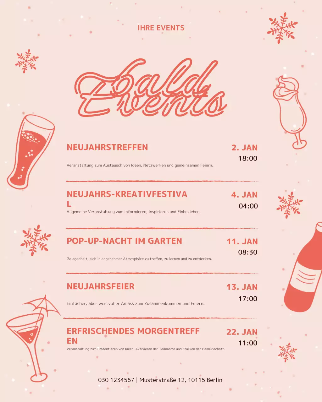Ankündigung eines Events von Coral Modern auf Instagram