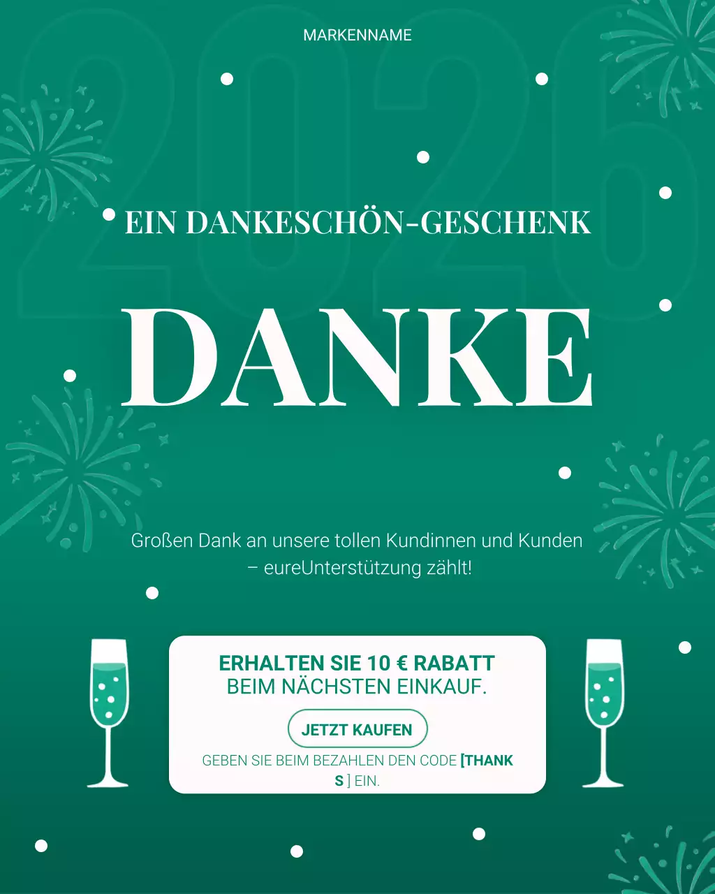 grüne, moderne Kundenförderung