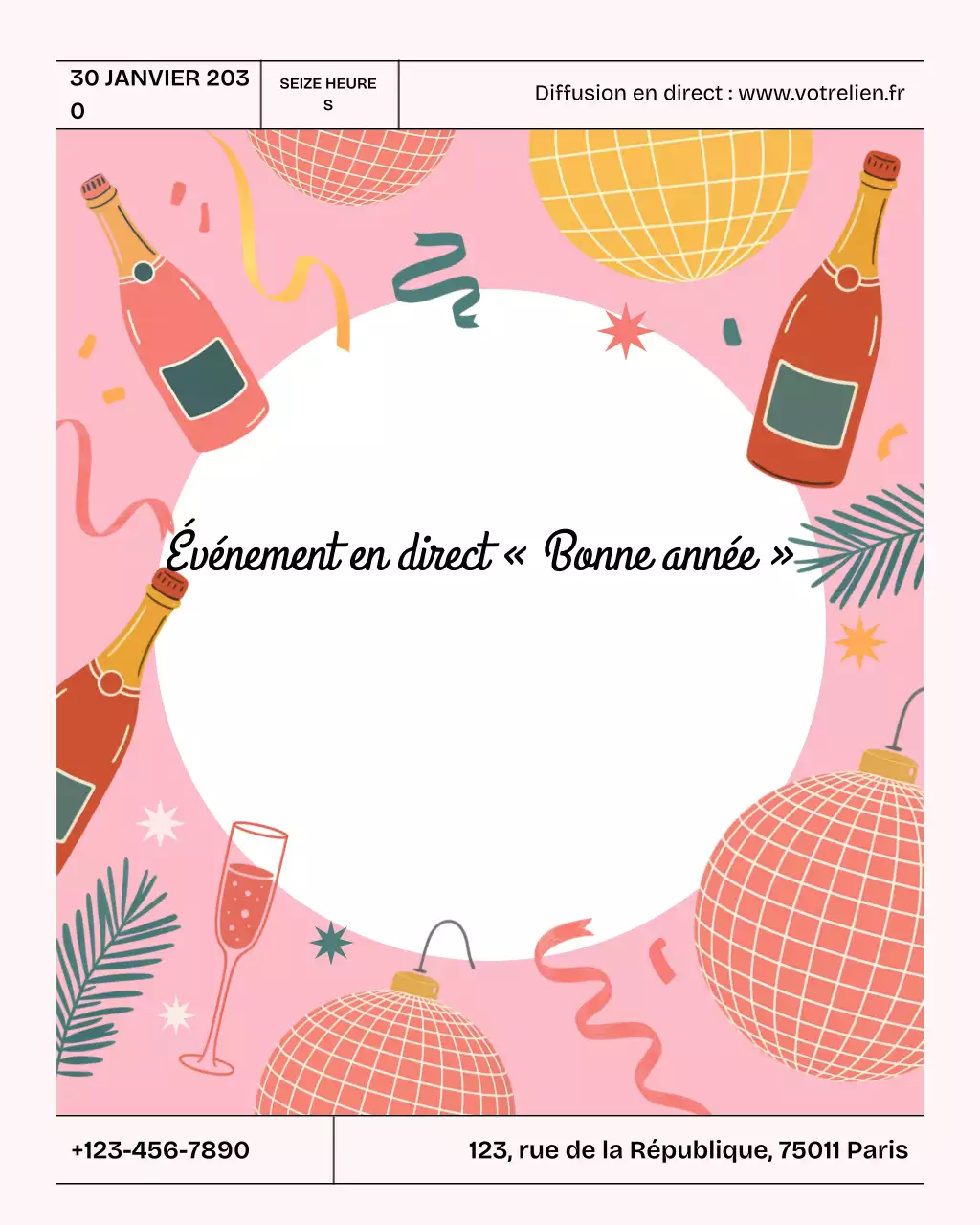 Événement Coral Retro Entrepreneur Instagram Vertical