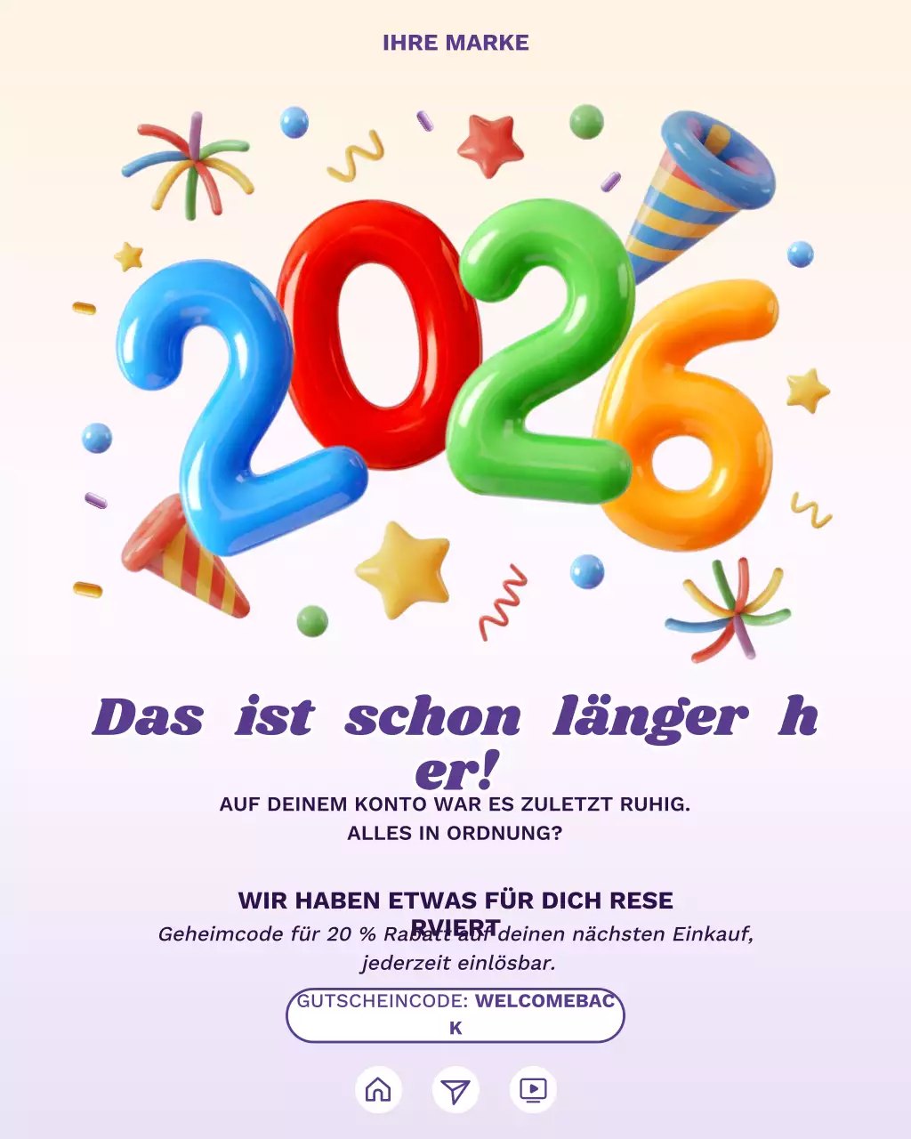 Regenbogen-Festtags-Comeback-Aktion