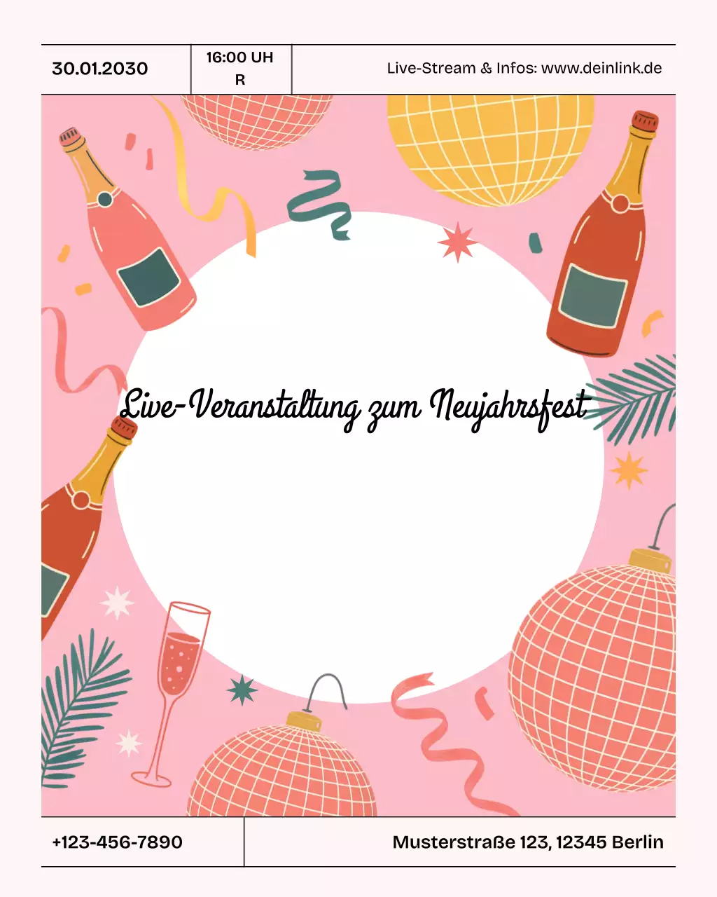 Coral Retro Entrepreneur Event Instagram Vertical