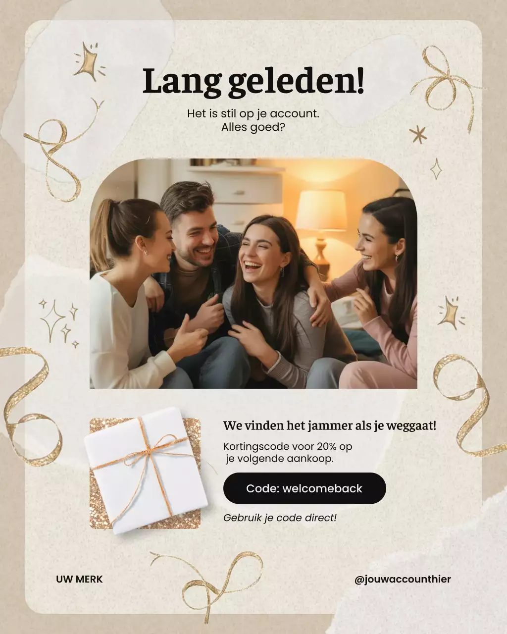 Beige Elegante Vakantieaanbieding