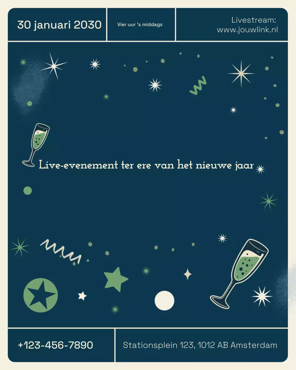 Retro Business Live Event Instagram Vertical